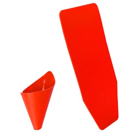 CRAFINTYRA Flexible Oil Funnel Reusable –Red Color, Multi-Purpose Funnel, Easy to Clean & Foldable, Flexible Drain Tool for Automotive, Lawnmower, Snowplow, Truck, Motorcycle