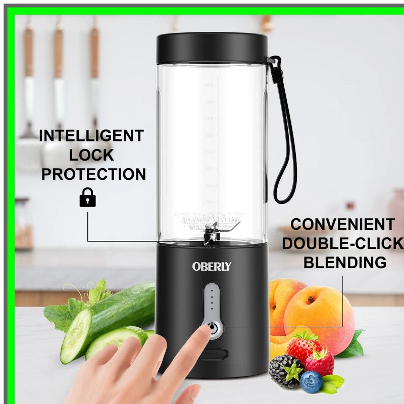 MODAIS Portable USB Rechargeable Blender for Smoothies and Shakes