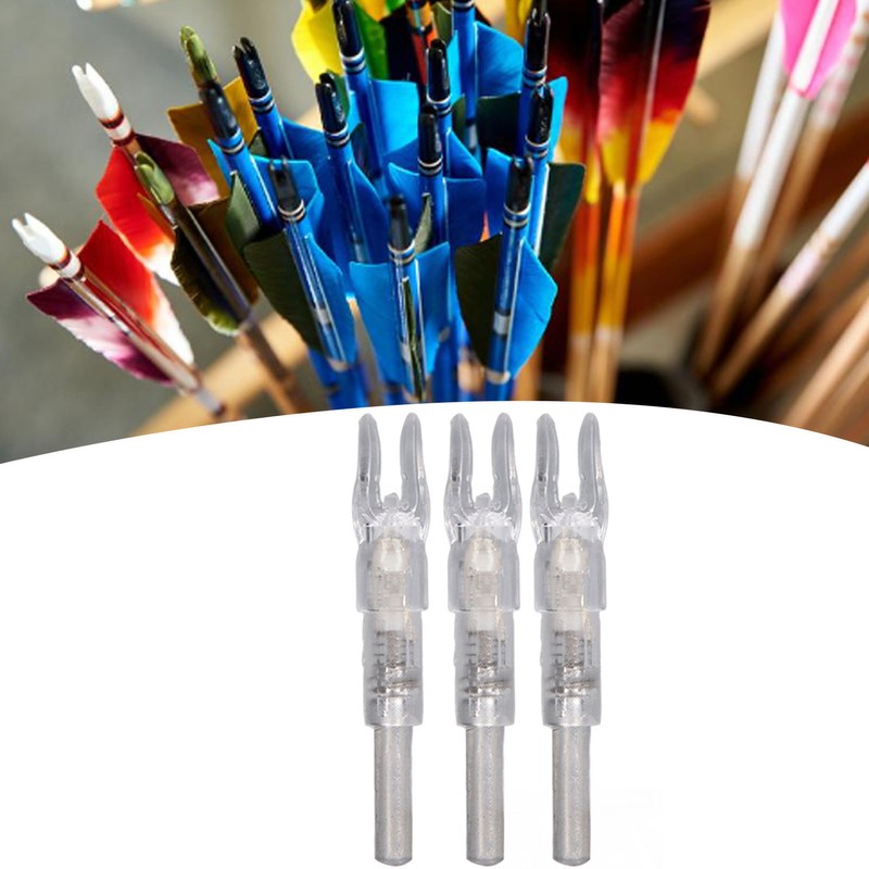 3PCS Lighted Nocks for Arrows Automatic Lighting 6.2mm Internal Diameter