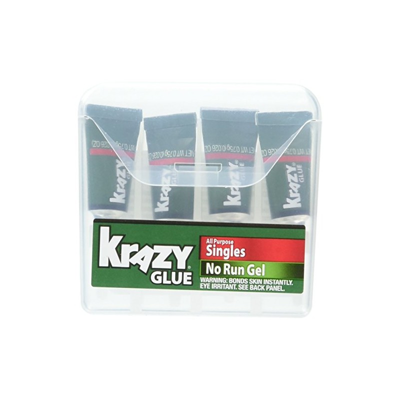 ELMERS Instant Krazy Glue All-Purpose Gel with Single Use Tube,