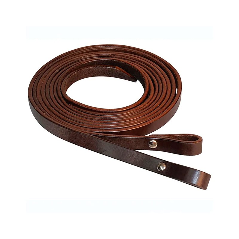 Circle Y Two Piece Reins 01 Walnut