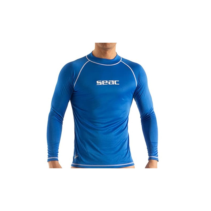 SEAC Men's T-Sun Long Rash Guard for Swimming, Surfing, Diving,