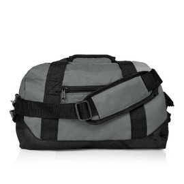 Dalix 14" Small Duffle Bag Two Toned Gym Travel Bag in Gray