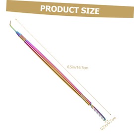 FOMIYES Stainless Steel Eyebrow Comb Picking Needle Tool for Lash Extension Perming