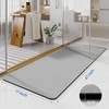 Earcu Bathroom Mat Rugs 47x17, Long Diatomaceous Earth Bath Mat