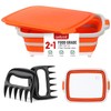 AMBRINT Medium 8L BBQ Prep Tub with Lid & 2