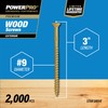 Power Pro 967778 Wood Screws, #9 x 3, Premium Outdoor
