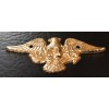Gold Tone Eagle Crest Epluribus Unum Pot metal emblem 3.5”