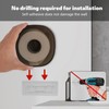 Toilet Paper Holder, Self-Adhesive Toilet Tissue Roll Cover Stand Guard