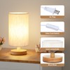 Fenmzee Small Table Lamp for Bedroom - Inline Control, Bedside
