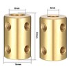 sourcing map 6 mm to 8 mm Bore Rigid Coupling