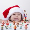 AUEJACKY Wind Up Christmas Toys, 12 Pieces Running and Jumping