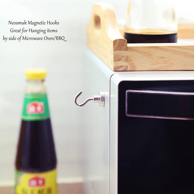 Neosmuk 22lb+ Extra Strong Magnet with Hook for Fridge,Heavy Duty