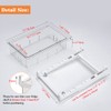 HUAYT Fridge Organisers,Fridge Drawer Storage Bins with Adjustable Slide Rail,Unique