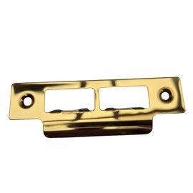 Double Strike Plates Stainless Steel Polished Chrome Satin Chrome or Brass (Brass)