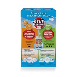 Stop Bugging Me - Super Lice Treatment Pack - 1 Super Lice Treatment Shampoo with Comb and 1 Laundry Additive Concentrate