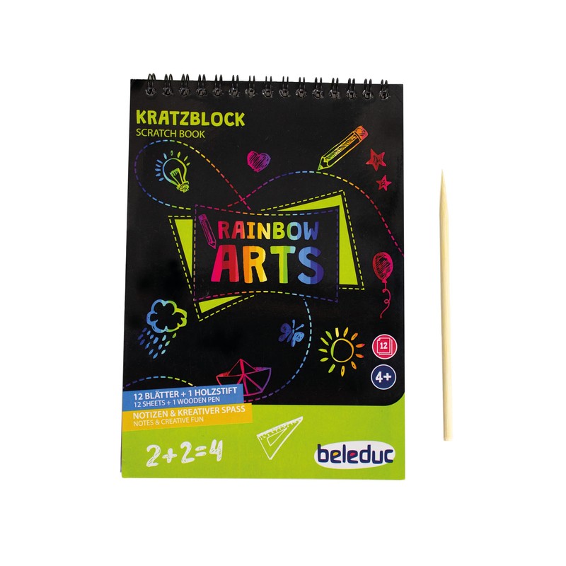 Beleduc Rainbow Arts 53080 Scratch Pad