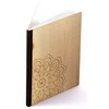 A5 Wooden Notebook – Engraved Mandala – Real Wood Notebook