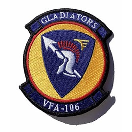 Squadron Nostalgia LLC VFA-106 Gladiators Patch - Sew On, 4"