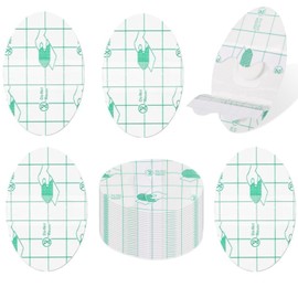 Bessy shop Waterproof Ear Patches, Ear Protection, Pack of 100 Ear Protection, Swimming Children's Ear Plugs for Swimmers, Transparent Earmuffs for Hair Dyes, Shower, Bathing, Salon, Spa