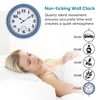 Aurowit Outdoor Wall Clock 12 Inch Waterproof Outdoor Clocks with
