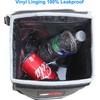 EPAuto Waterproof Car Trash Can with Lid and Storage Pockets,