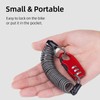 ROCKBROS Helmet Lock Cable Lock Lightweight Combination Lock with 3
