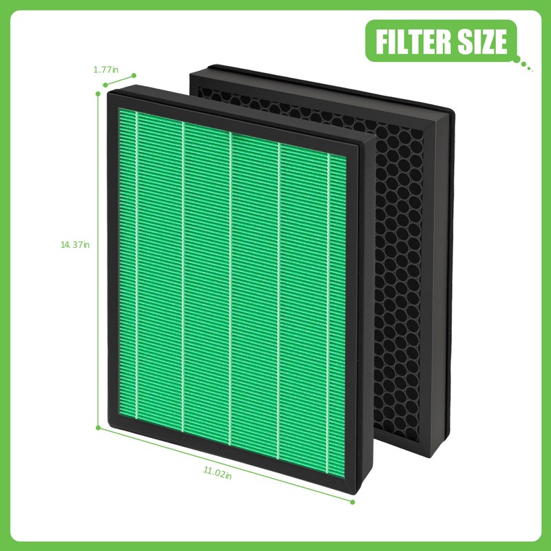 Hichoryer Airmega Max2 300 Filter Replacement, Compatible with Coway AIRMEGA