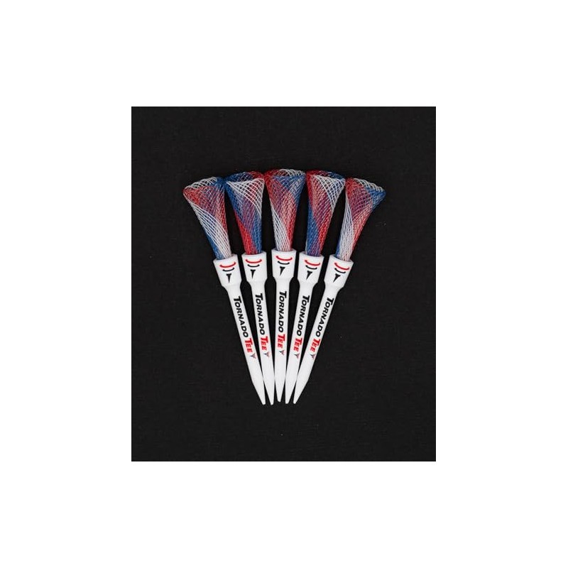 Tornado Tee Red White & Blue High Performance Golf Tee