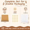 250 Pack Cookie Bags with Seal, 7.1 x 7.5 Inch