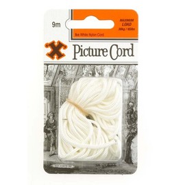 X 9m Picture Cord - White