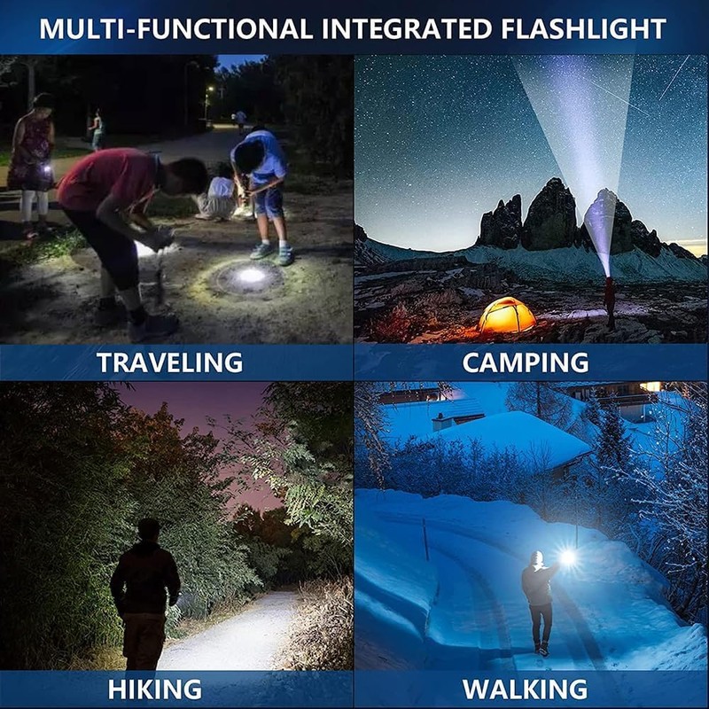 POCKETMAN Mini Flashlights, 9 LED Flashlights and Handheld Flashlight, with