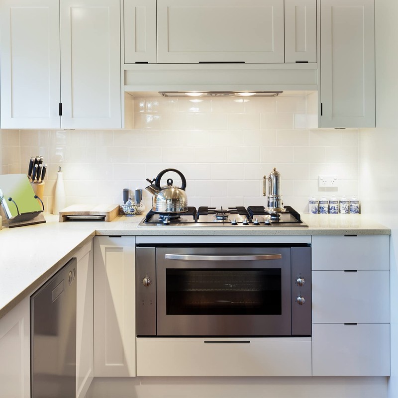 Ravinte 1 Pack Finger Pulls for Cabinets 76mm/3" Length Black