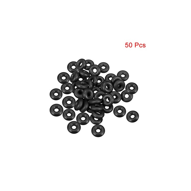 sourcing map Metric Nitrile Rubber O-Rings Seal 10 mm AD