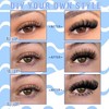 Fluffy Lash Clusters 80D+100D+200D Thick Cluster Eyelash Extensions 12-20MM Wispy