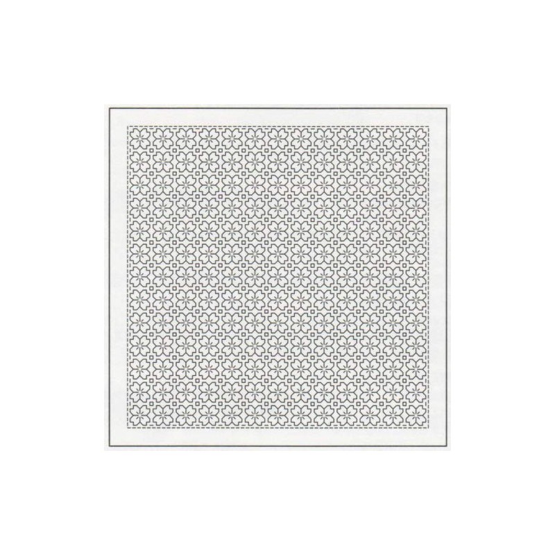 Olympus H-3033 Sashiko Cloth Pack Sashiko Flower Dish Towel -