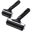 Rayong Pack of 2 Rubber Roller Brayer Roller Hard Rubber