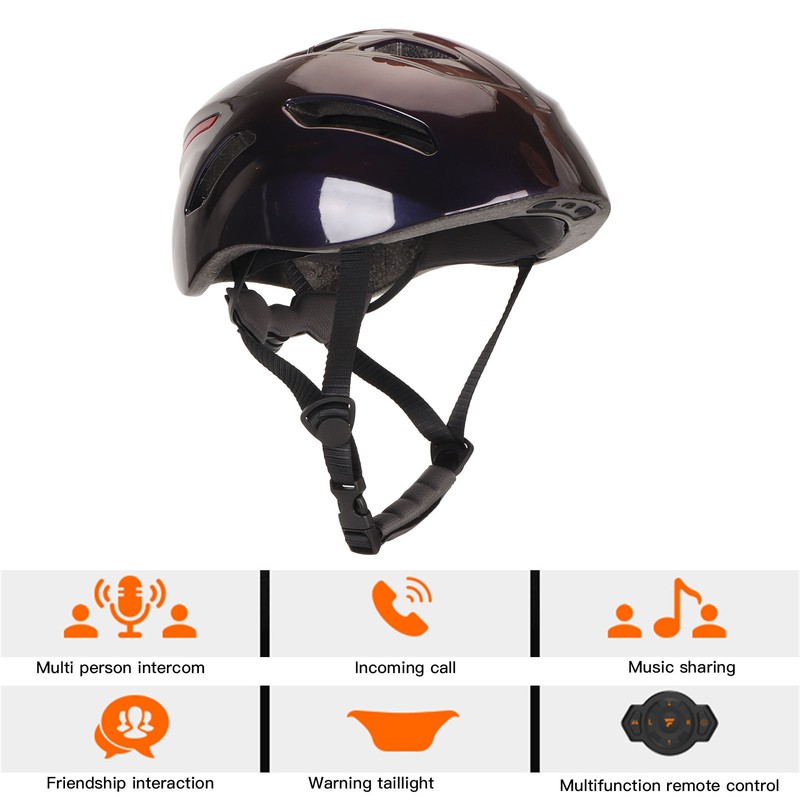 Smart Bike Helmet Multi People Intercom Bluetooth Cycling Helmet with