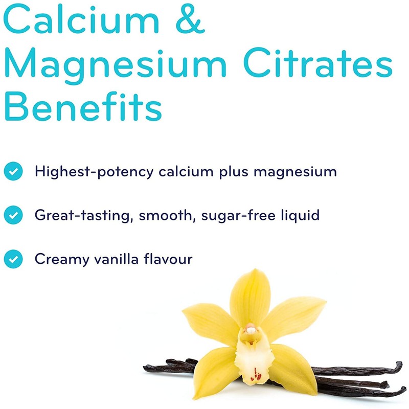 SISU Cal Mag Citrates Liquid with D3, Vanilla 450 mL