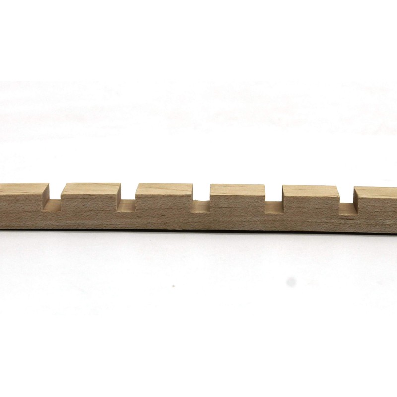 1/2" x 3/4" Maple, Hardwood, Dentil Molding, Decorative Trim (6,