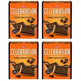 Celebration Butter Cookies with Dark Chocolate, 240g (4 Pack)