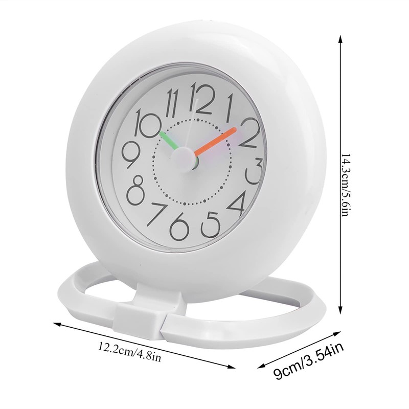 BuyWeek Bathroom Clock, Waterproof Shower Clock with Dual Use, Hanging