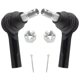 WEDOAUTO Front Center Drag Link + 2Pcs Front Outer Tie Rod End Links Fit For Nissan Frontier 1998 4WD, Frontier 1999-00 (2.4L 4WD or 3.3L), Frontier 01-04 3.3L, Xterra 2000-04 Replace# DS80593 ES3466