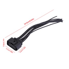 Front Headlights Connector for Freightliner Cascadia 2018-2024 Left Right Female Adapter Wiring Harness Sockets Wire Replaces A66-01405-002 A66-01405-003 for Truck Pickup Headlights or Fog Lights