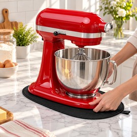Stand Mixer Sliding Mat for KitchenAid 4.5–5 Qt Mixers – Easy-Move Countertop Pad for Everyday Kitchen Convenience