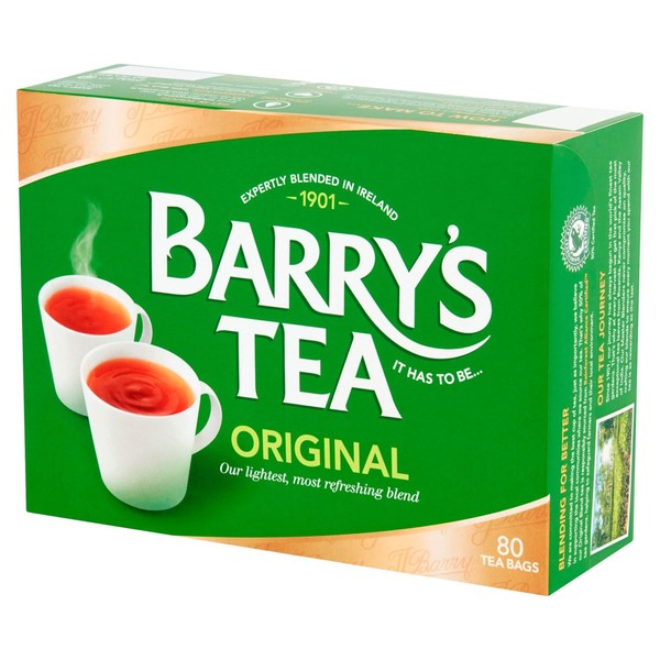 Barry's Tea Irish Breakfast Teabags (80) - Pack of 2