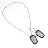 US. Dog Tag Set (MG101A) No Name Stamped with Class