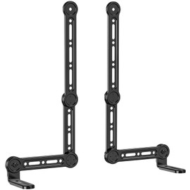 WALI Universal Soundbar Mount for TV, Heavy-Duty Bracket for Mounting Above or Below Screen, Holds Up to 33 lbs, Fits Samsung, Sony， Bose，LG，Vizio，Roku,Vizio,Bose & More (SBR206)