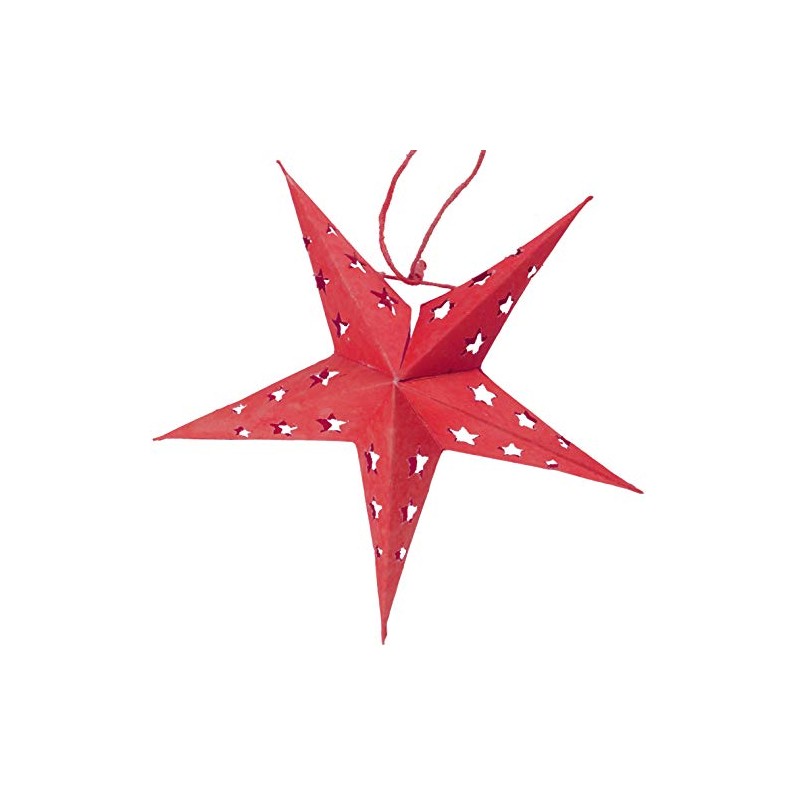 Guru-Shop Mini Star Fairy Lights, Red