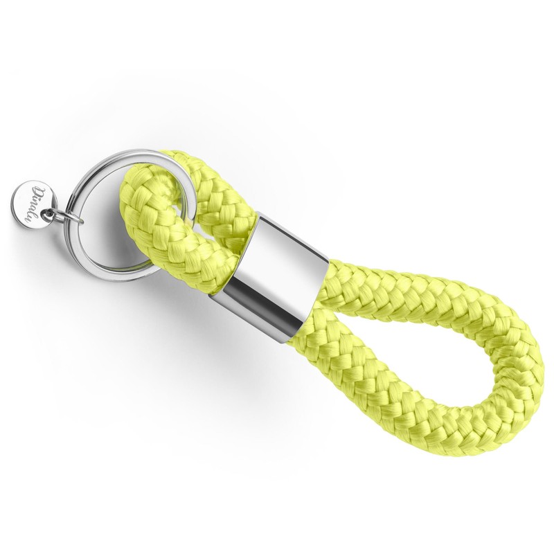 Key pendant with silver metal in maritime design made of